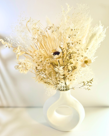 Eternal Dried Flowers in Twisted Vase by artist Aileen Warren